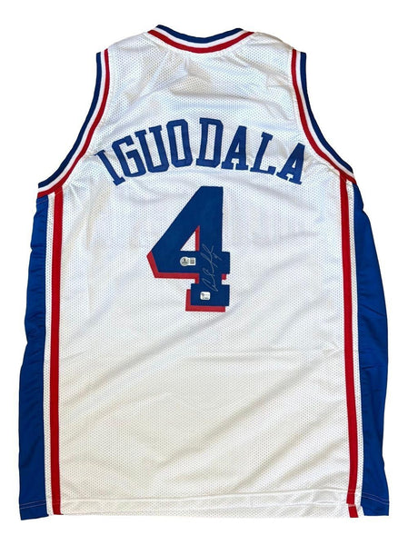 Andre Iguodala Signed Philadelphia 76ers Jersey (Beckett) 4xNBA Champion Forward
