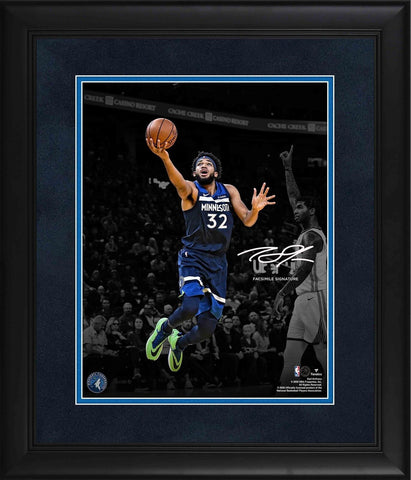 Autographed Karl-Anthony Towns Timberwolves 11x14 Art