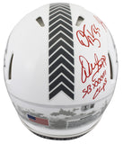 Bucs (5) Lynch, Barber, Alstott +2 Signed STS III F/S Speed Proline Helmet BAS W