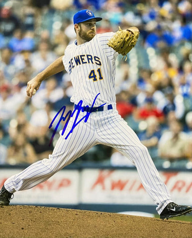Milwaukee Brewers Pitcher TAYLOR JUNGMANN Signed 8x10 Photo #1 AUTO