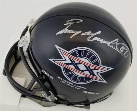 Emery Moorehead Signed Chicago Bears Super Bowl XX Mini Helmet (Schwartz COA)