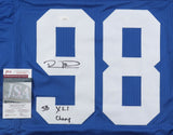 Robert Mathis Signed Indianapolis Colts Jersey Inscribed "SB XLI Champ"(JSA COA)