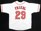 T J Friedl Signed Cincinnati Reds City Connect Style White Jersey (Beckett)