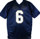 Jeremiah Owusu-Koramoah Autographed Blue College Style Jersey w/ Insc- BA W Holo