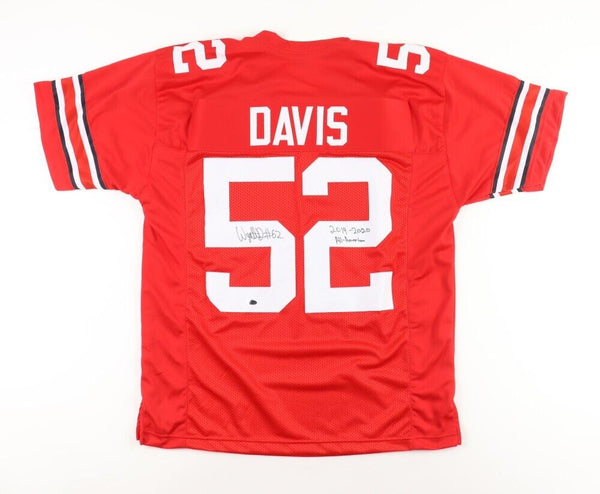 Wyatt Davis Signed Ohio State Buckeyes Jersey (Playball Ink) Giants Off. Lineman