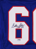 Billy Shaw Signed Buffalo Custom Blue Jersey with "HOF 99" Inscription