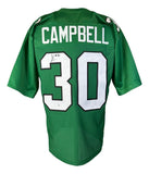 Jihaad Campbell Philadelphia Signed Kelly Green Football Jersey BAS