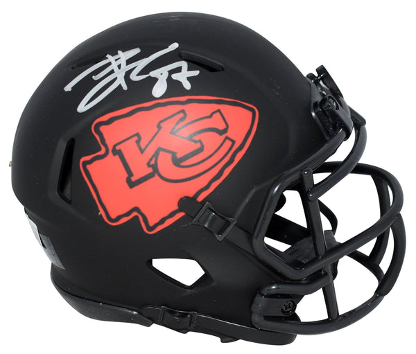 TRAVIS KELCE SIGNED KANSAS CITY CHIEFS ECLIPSE SPEED MINI HELMET BECKETT