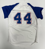 HANK AARON Signed Official 1974 Mitchell & Ness Jersey w/ "HOF 82" AUTO - JSA