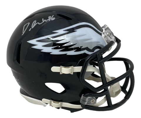Devonta Smith Signed Philadelphia Eagles Alternate Mini Speed Helmet Fanatics