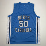 Autographed/Signed Tyler Hansbrough UNC North Carolina Blue Jersey BAS COA