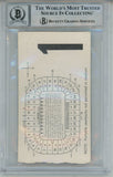 Tony Dorsett Signed Pittsburgh Panthers Heisman 10auto Ticket Slab Beckett 57053