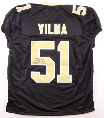 Jonathan Vilma Signed New Orleans Saints Pro Cut Jersey (JSA) Super Bowl XLIV LB