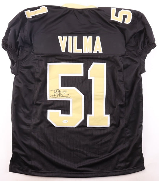 Jonathan Vilma Signed New Orleans Saints Pro Cut Jersey (JSA) Super Bowl XLIV LB