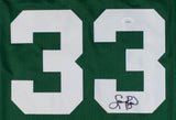 Larry Bird Signed Boston Celtics Custom Jersey w/ Career Highlight Stats (JSA)
