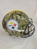 CAM HEYWARD SIGNED PITTSBURGH STEELERS CAMO SPEED AUTHENTIC HELMET BAS QR