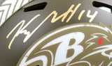 Kyle Hamilton Signed Baltimore Ravens Salute to Service Speed Mini
