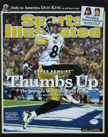 Hines Ward Pittsburgh Steelers Signed/Autographed 11x14 Photo PSA/DNA 164821
