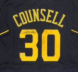 Brewers Manager CRAIG COUNSELL Signed Custom Replica Blue Jersey AUTO