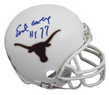 Texas Earl Campbell "HT 77" Authentic Signed VSR4 Rep Mini Helmet BAS #BV01177