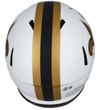 Rashid Shaheed Autographed Saints Lunar Eclipse Authentic Helmet & Visor Beckett