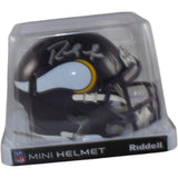 Randy Moss Autographed Minnesota Vikings TB Mini Helmet Beckett Witness 57971