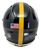 James Harrison Signed Steelers FS Authentic SpeedFlex Helmet Silverback BAS