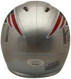 Bailey Zappe Autographed New England Patriots Signed Football Mini Helmet JSA CO