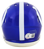 Colts Reggie Wayne Authentic Signed Flash Speed Mini Helmet BAS Witnessed