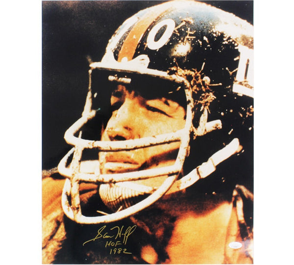 Sam Huff Signed New York Giants Unframed 16x20 NFL Photo with "HOF 1982" Inscr