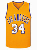 Shaquille O'Neal (LAKERS) Signed Gold T/B Custom Basketball Jersey -SCHWARTZ COA