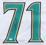 Tony Boselli Signed Jacksonville Jaguars Career Highlight Stat Jersey (JSA COA)