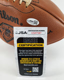 Bart Starr, & Dan Fouts Signed Wilson NFL 75th Anniversary Logo Football JSA COA