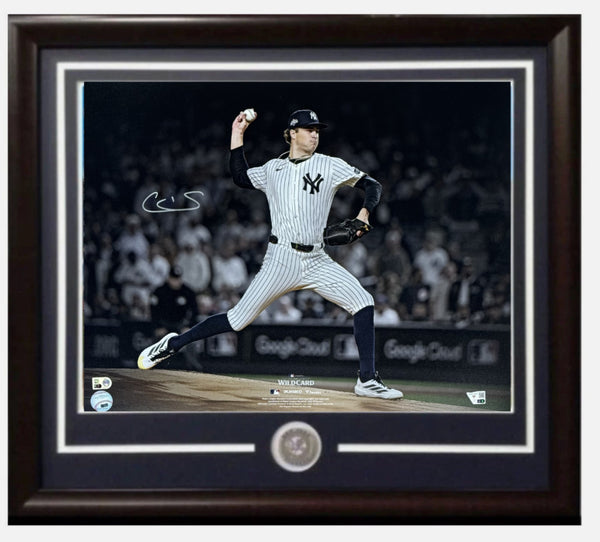 Cam Schlittler Signed 16x20 Spotlight Photo Framed Auto Fanatics MLB NY Yankees