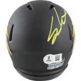 Sam Leavitt Autographed Arizona State Sun Devils Black Mini Helmet Beckett 50096