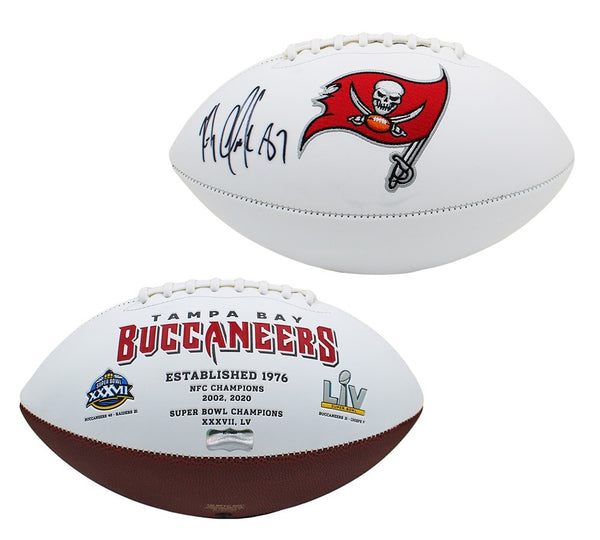 Rob Gronkowski Signed Tampa Bay Buccaneers Embroidered Super Bowl NFL Football