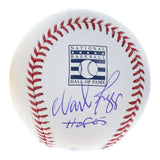 Wade Boggs Signed ML Hall of Fame Logo Baseball (JSA COA) Red Sox, Yankees, Rays