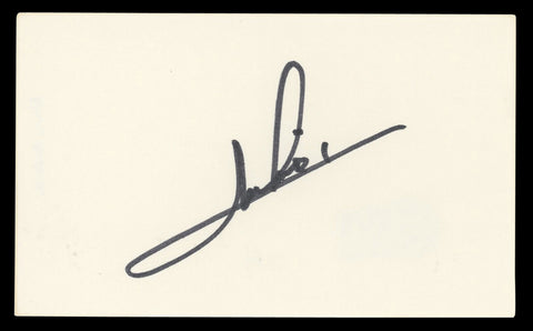 Mario Andretti Authentic Signed 3x5 Index Card Autographed BAS #BL96911