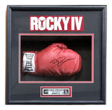 Dolph Lundgren Signed Framed Everlast Boxing Glove PSA ITP