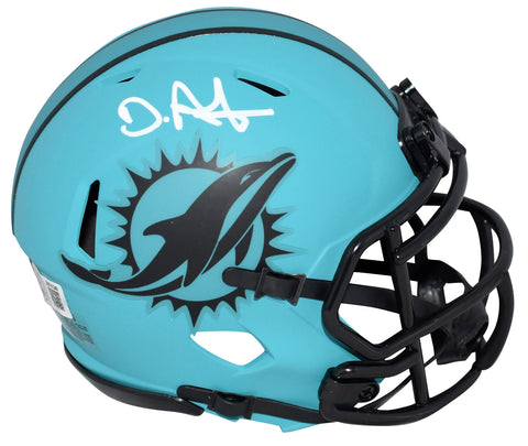 DE'VON DEVON ACHANE SIGNED MIAMI DOLPHINS RAVE SPEED MINI HELMET BECKETT