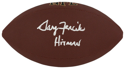 Gary Fencik Signed Wilson Super Grip Full Size NFL Football w/Hitman - (SS COA)