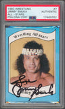 Jimmy Snuka Authentic Signed 1983 Wrestling All-Stars #7 Card PSA/DNA Slabbed