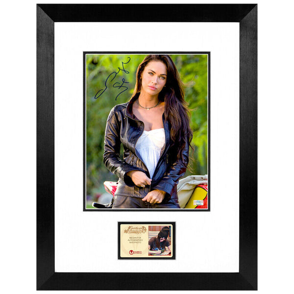 Megan Fox Autographed Transformers Mikaela Scene 8x10 Framed Photo