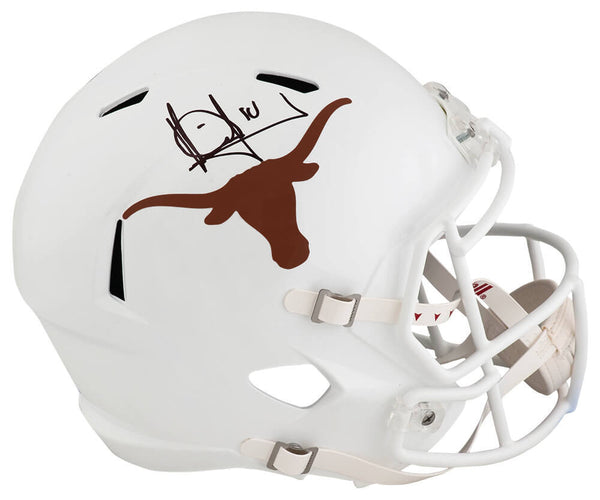 Vince Young Signed Texas Riddell Full Size Speed Replica Helmet -(SCHWARTZ COA)