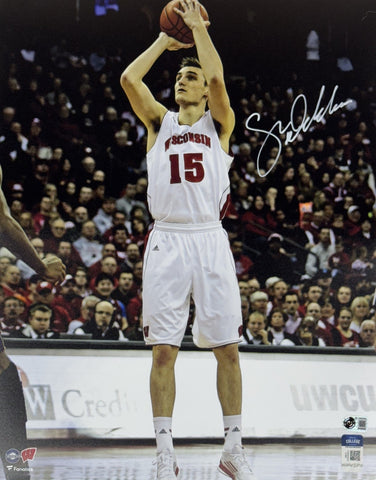 SAM DEKKER Signed 16x20 Photo #1 - Wisconsin Badgers AUTO - BAS