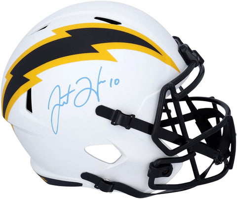 Justin Herbert Los Angeles Chargers Signed Lunar Eclipse Alternate Rep Helmet