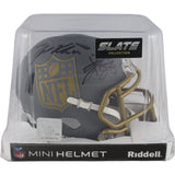 Travis Kelce Jason Kelce Autographed NFL Mini Helmet Slate Beckett/PSA 49072