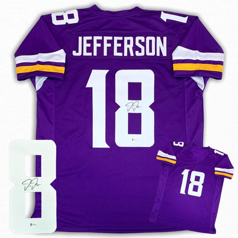 Justin Jefferson Signed Jersey - Purple - Beckett Authenticated - Autographed