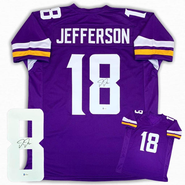 Justin Jefferson Signed Jersey - Purple - Beckett Authenticated - Autographed