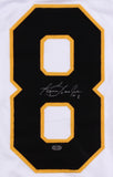 Ken Hodge Signed White Boston Bruins Jersey (Leaf COA) Playing career 1964-1980